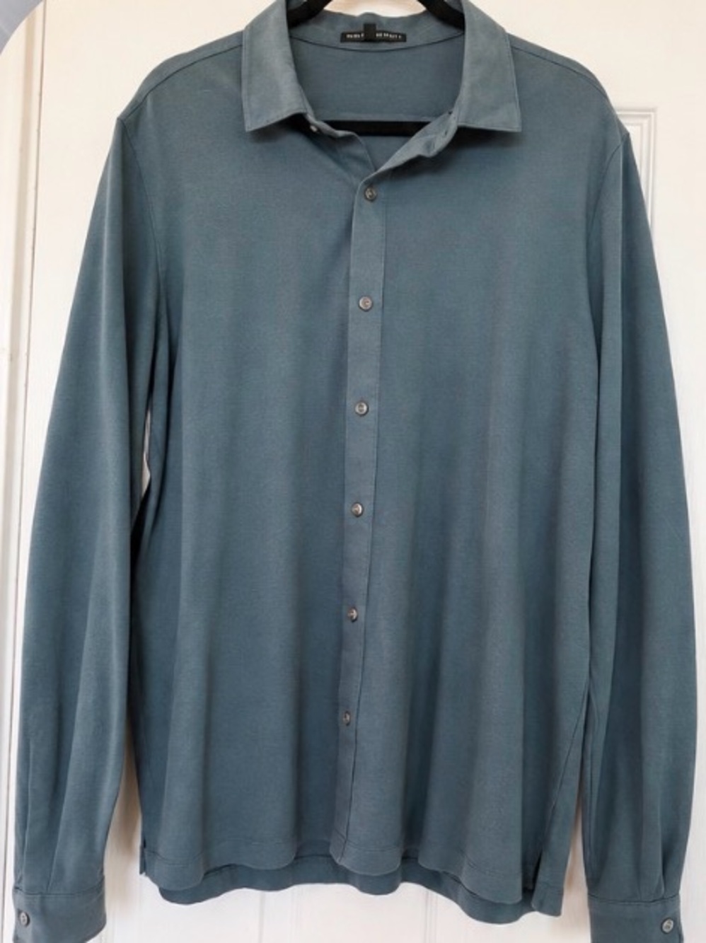 Robert Barakett Ivesta Long Sleeve Knit Shirt Men’s Size XL Orion Blue